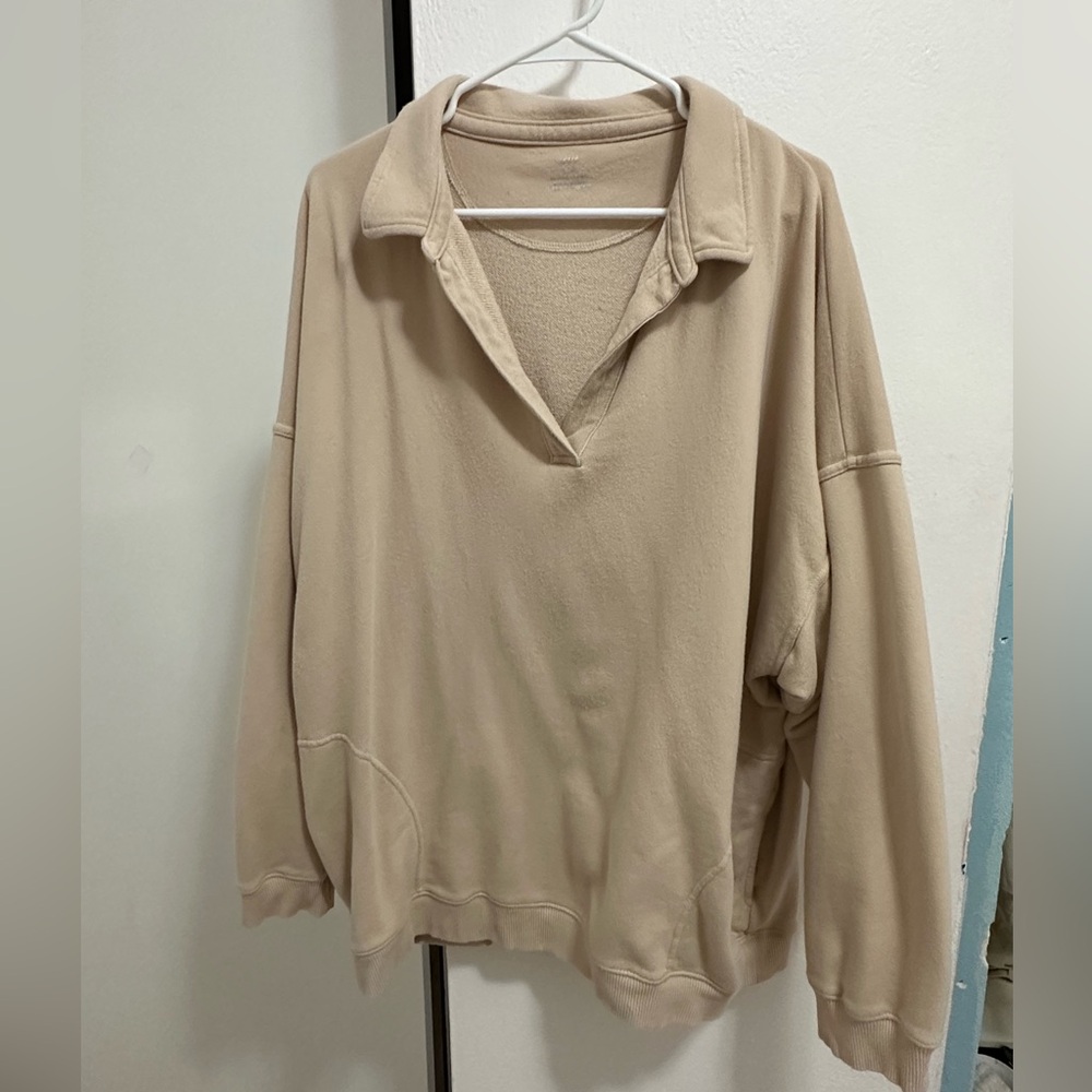 Aerie Sweatshirt, blush color.